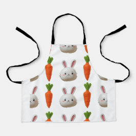 イースターバニーエプロンパフィーデザイン エプロン