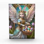 イースターバニーエンジェルの衣装を着た少女 フォトブロック (正面)