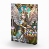 イースターバニーエンジェルの衣装を着た少女 フォトブロック (右)