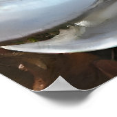 イースターバニーエンジェルの衣装を着た少女 ポスター (角)