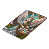 イースターバニーエンジェルの衣装を着た少女 マグネット (左側)