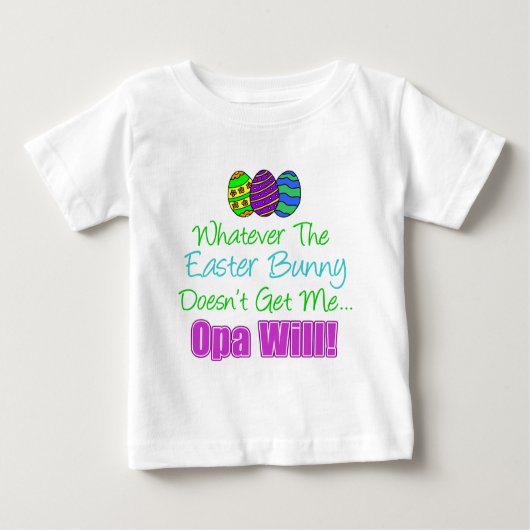 イースターバニーオパウィル ベビーTシャツ (正面)