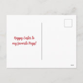 イースターバニーオンエッグ狩り シーズンポストカード (裏面)