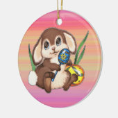 イースターバニーオーナメント セラミックオーナメント (左)