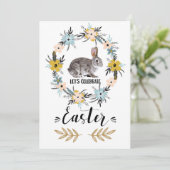 イースターバニーカスタムイースターブランチ 招待状 (スタンド正面)