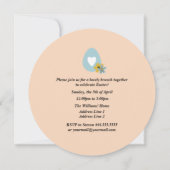 イースターバニーカスタム招待状 招待状 (裏面)