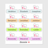 イースターバニーカスタム複数の名前のシール シール (シート)