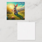 イースターバニーカラフルと卵の春魔法 ノートカード (正面/裏面)