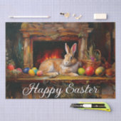 イースターバニーカラフルイースターエッグハッピーイースター 薄葉紙 (クラフト)