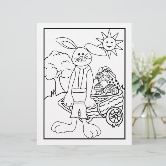 イースターバニーカートの卵の色ページ (スタンド正面)