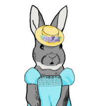 イースターバニーカード