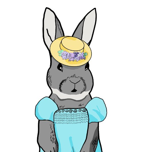 イースターバニーカード カード