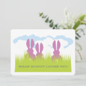 イースターバニーカード 案内状 (スタンド正面)