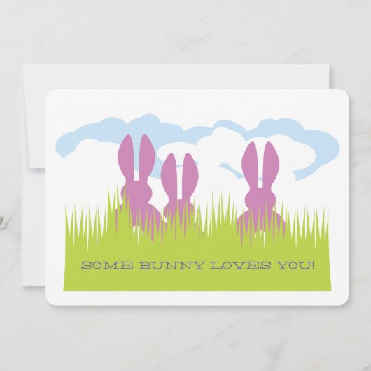 イースターバニーカード 案内状 (正面)