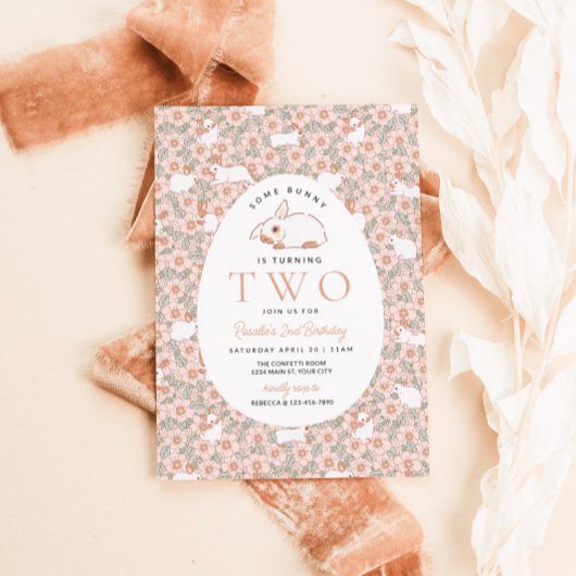 イースターバニーガールズ2nd誕生日招待状 招待状
