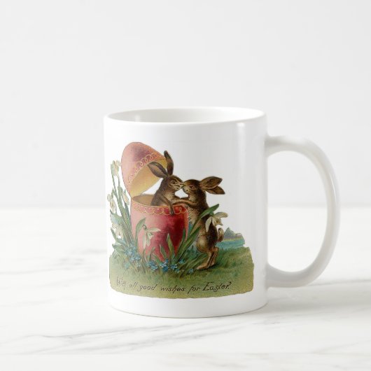 イースターバニーキスヴィンテージ コーヒーマグカップ (右)