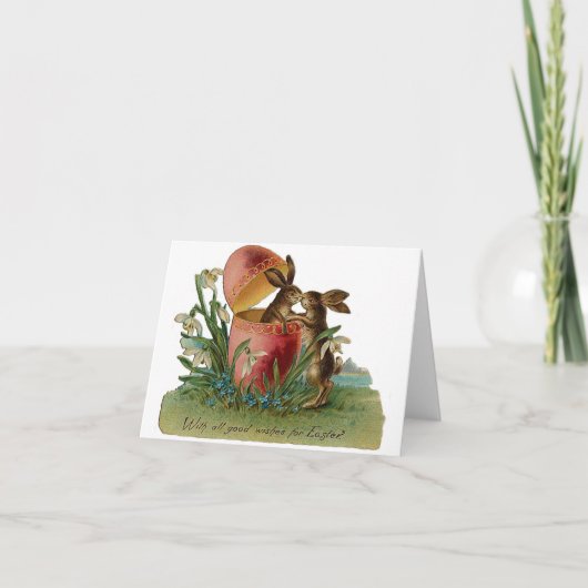 イースターバニーキスヴィンテージ シーズンカード (正面)