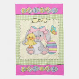 イースターバニーキッチンタオル キッチンタオル
