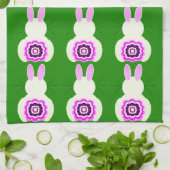 イースターバニーキッチンタオル キッチンタオル (折り畳み)