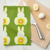 イースターバニーキッチンタオル キッチンタオル (四つ折り)