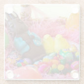 イースターバニーキャンディー ガラスコースター (裏面)