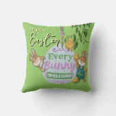 イースターバニーキルティングスタイル クッション (裏面)