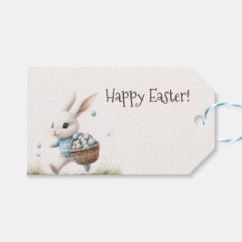 イースターバニーギフトタグ | かわいいウサギラベル ギフトタグ