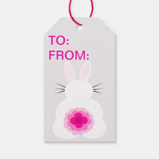 イースターバニーギフトラベル ギフトタグ (裏面)