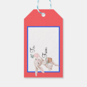 イースターバニーギフトラベル ギフトタグ (裏面)