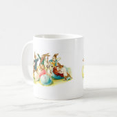 イースターバニーコンサートヴィンテージ コーヒーマグカップ (正面左)