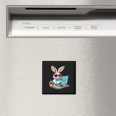 イースターバニーコンピュータビデオゲーム愛好家1 マグネット (インサイチュ (食洗機))