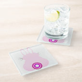 イースターバニーコースター ガラスコースター (アングル)