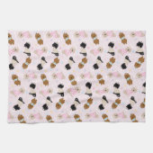 イースターバニーゴールデンドールドッグス キッチンタオル (横)