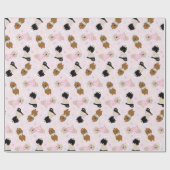 イースターバニーゴールデンドールドッグス ラッピングペーパー (フラット)
