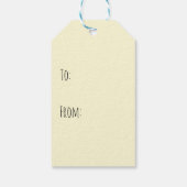 イースターバニーゴールデンレトリバーパターン ギフトタグ (裏面)