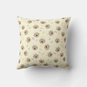 イースターバニーゴールデンレトリバーパターン クッション (裏面)