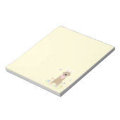 イースターバニーゴールデンレトリバー ノートパッド (回転)