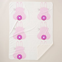 イースターバニーシェルパブランケット シェルパブランケット