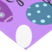 イースターバニーシックエッグパープルレッドグリーン テーブルクロス (アングル)