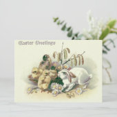 イースターバニーシックデイジー 招待状 (スタンド正面)