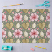 イースターバニーシリーズデザイン10 薄葉紙 (クラフト)