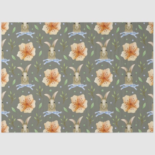 イースターバニーシリーズデザイン12 薄葉紙 (正面)