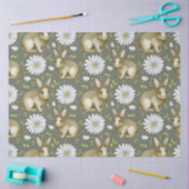 イースターバニーシリーズデザイン7 薄葉紙 (クラフト)