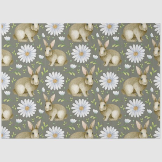 イースターバニーシリーズデザイン7 薄葉紙 (正面)