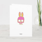 イースターバニースカルハッピーイースター シーズンカード (裏面)