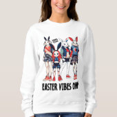 イースターバニースクワッドトレンディーストリートウェアスウェットシャツ スウェットシャツ (正面)