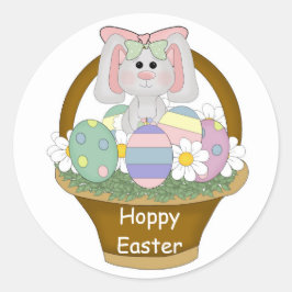 イースターバニーステッカー封筒用シールイースターレター ラウンドシール