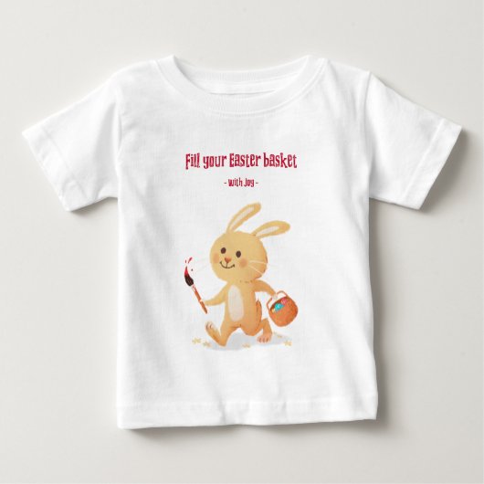 イースターバニーストーリーデザイン2 -ベビーTシャツ ベビーTシャツ (正面)