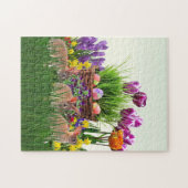 イースターバニーズインザガーデン/おもしろい休日 ジグソーパズル (横)