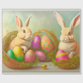 イースターバニーズインバケットコレクション ラッピングペーパー (フラット)